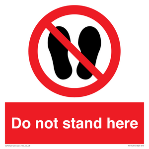 Do not stand here